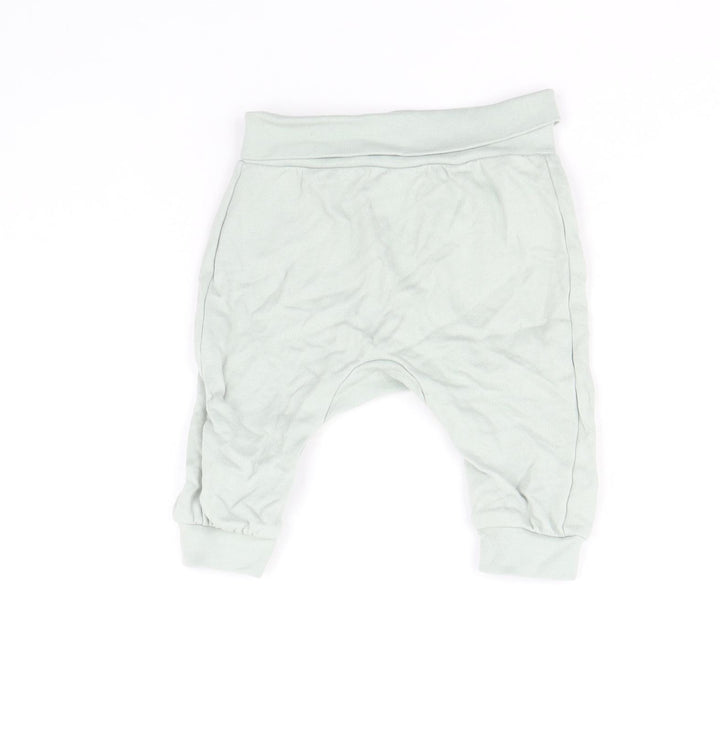 H&M Boys Blue 100% Cotton Jogger Trousers One Size Pullover