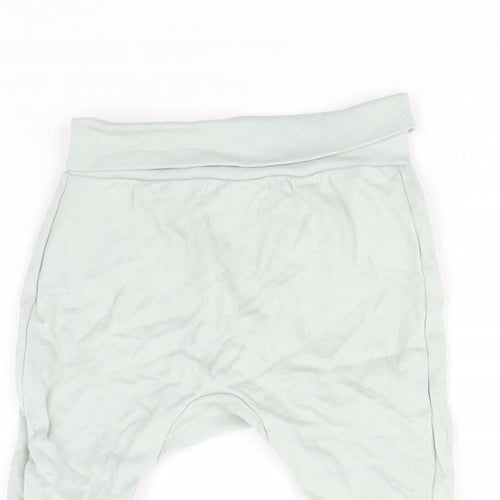 H&M Boys Blue 100% Cotton Jogger Trousers One Size Pullover