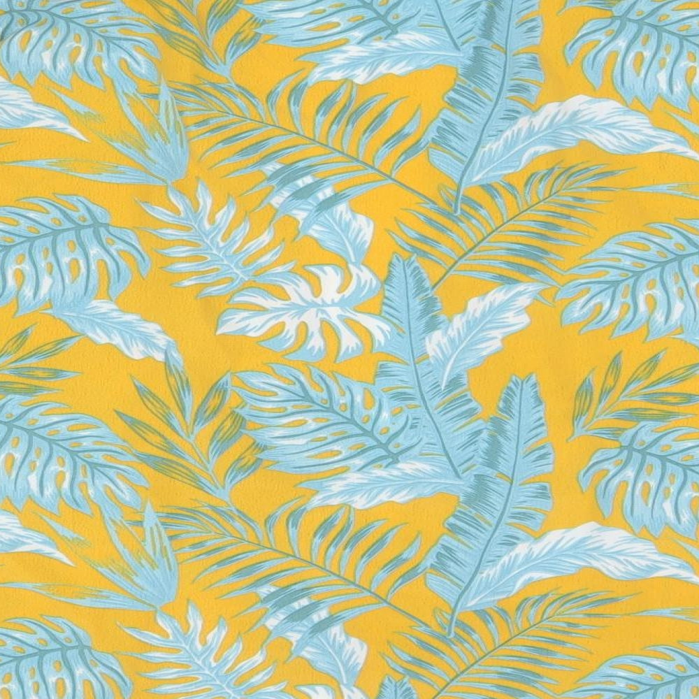 ASOS Womens Yellow Geometric Polyester Kimono Blouse Size 10 V-Neck - Leaf Print
