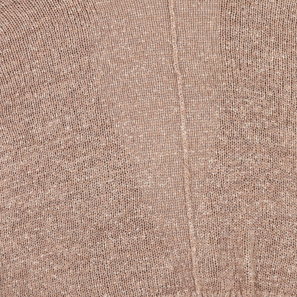 Atmosphere Womens Brown V-Neck Cotton Cardigan Jumper Size 12