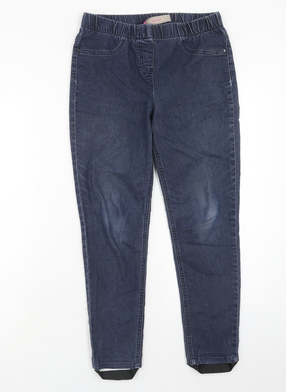 TU Womens Blue Cotton Skinny Jeans Size 12 Regular