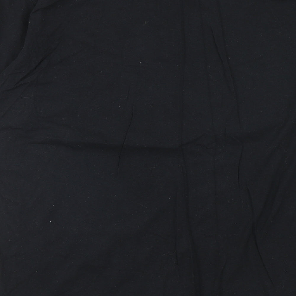 Gildan Mens Black Cotton T-Shirt Size L Round Neck - The Last of Us