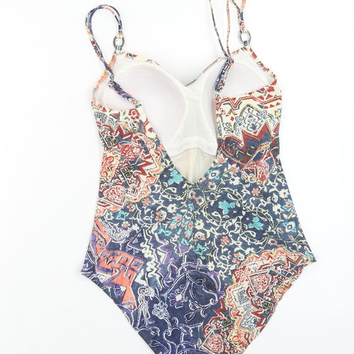 Maryan Mehlhorn Womens Multicoloured Geometric Polyamide One Piece Size 14
