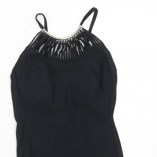Maryan Mehlhorn Womens Black Polyamide One Piece Size 12