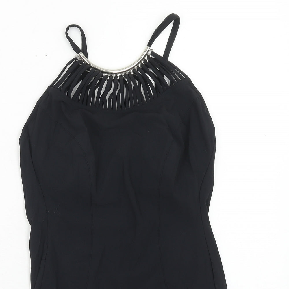 Maryan Mehlhorn Womens Black Polyamide One Piece Size 12