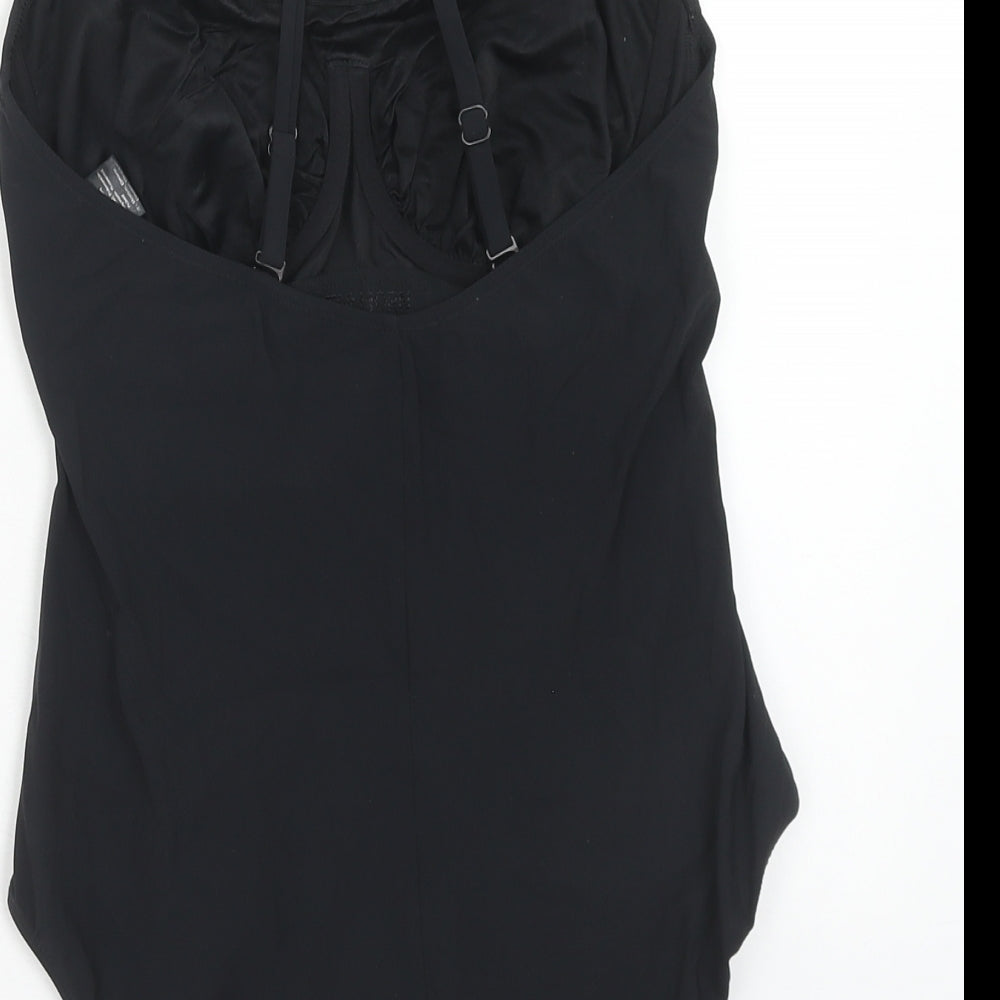 Maryan Mehlhorn Womens Black Polyamide One Piece Size 12