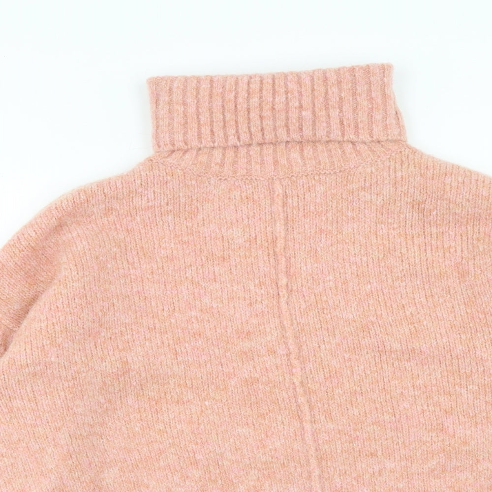 Atmosphere Womens Pink Roll Neck Polyester Pullover Jumper Size S