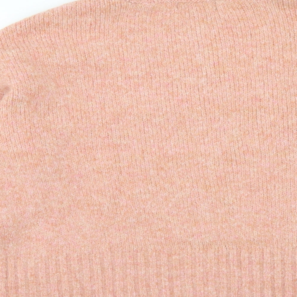 Atmosphere Womens Pink Roll Neck Polyester Pullover Jumper Size S