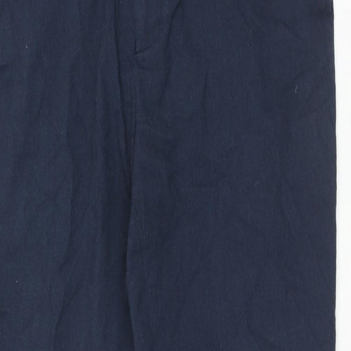 New Look Mens Blue Polyester Trousers Size 34 in Regular Hook & Eye