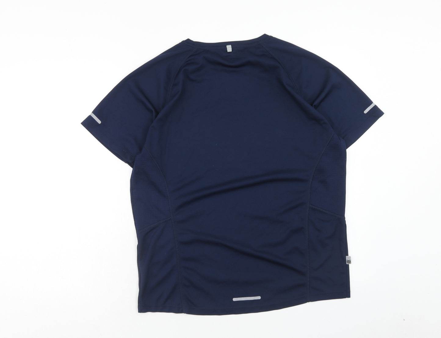 Karrimor Mens Blue Polyester Basic T-Shirt Size L Round Neck Pullover