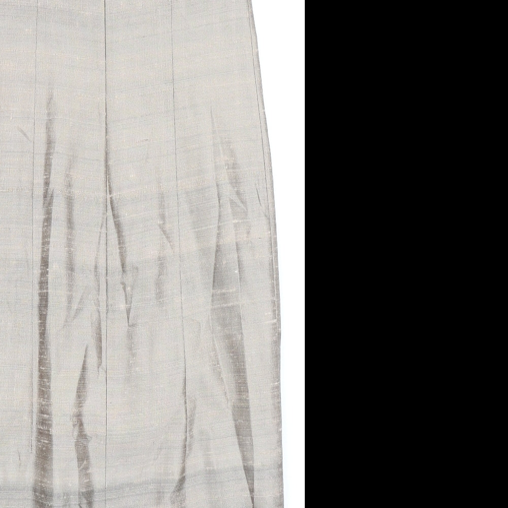 Condici Womens Beige Silk Shift Size 10 Sweetheart Zip