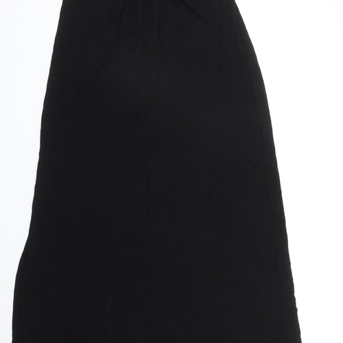 NEXT Womens Black Viscose Tank Dress Size 10 Scoop Neck Pullover