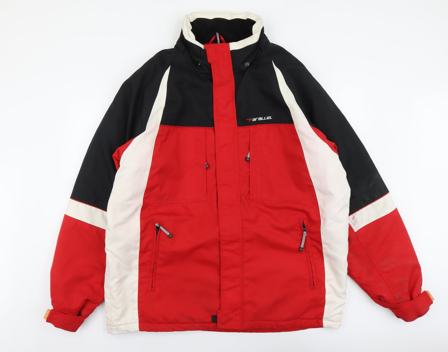Parallel Mens Multicoloured Windbreaker Jacket Size 2XL Zip - Colour Block