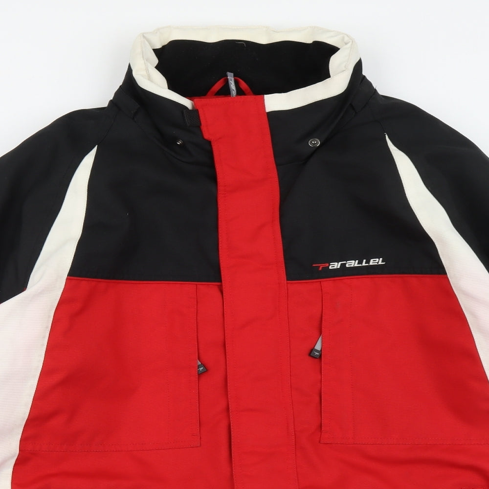 Parallel Mens Multicoloured Windbreaker Jacket Size 2XL Zip - Colour Block