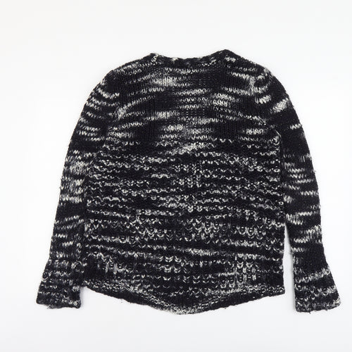 NEXT Womens Black V-Neck Acrylic Cardigan Jumper Size M