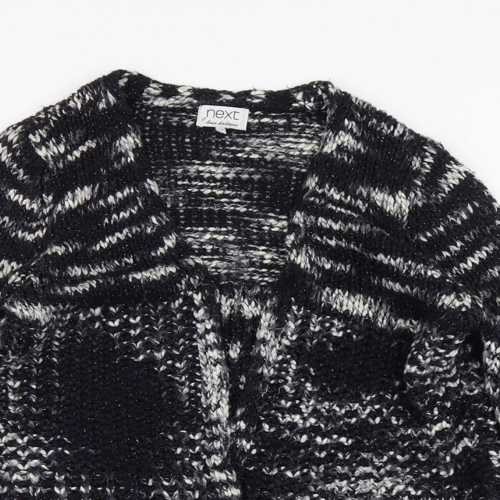NEXT Womens Black V-Neck Acrylic Cardigan Jumper Size M
