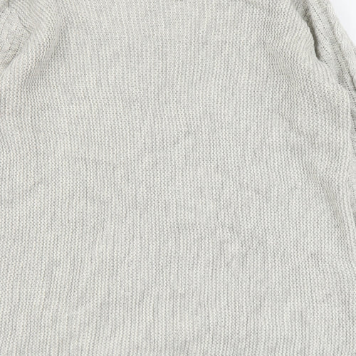 Dorothy Perkins Womens Grey Boat Neck Acrylic Pullover Jumper Size 16