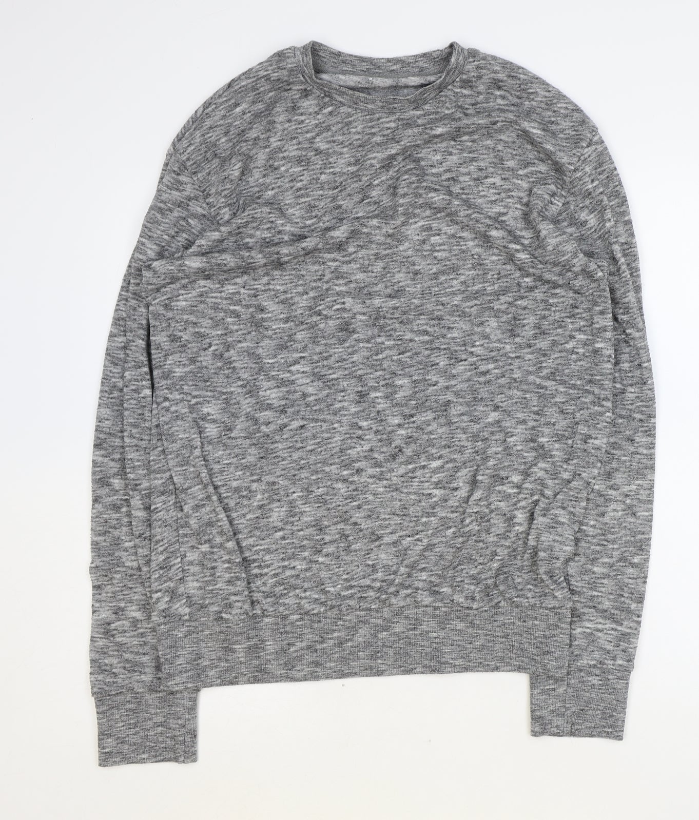 Primark Womens Grey Round Neck Polyester Pullover Jumper Size M