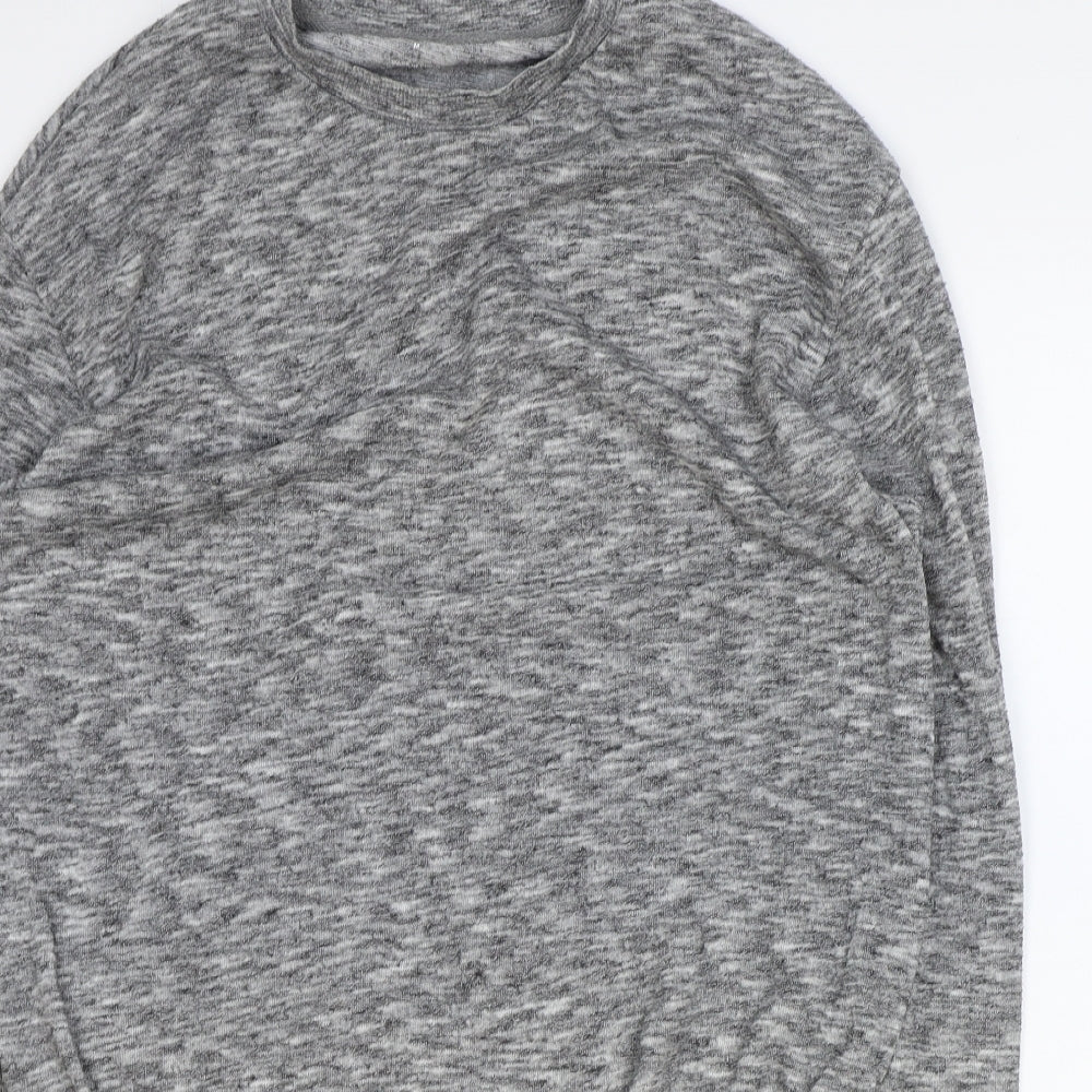 Primark Womens Grey Round Neck Polyester Pullover Jumper Size M