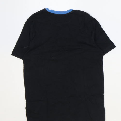 Amazon Boys Black 100% Cotton Basic T-Shirt Size M Round Neck Pullover - Dinosaur