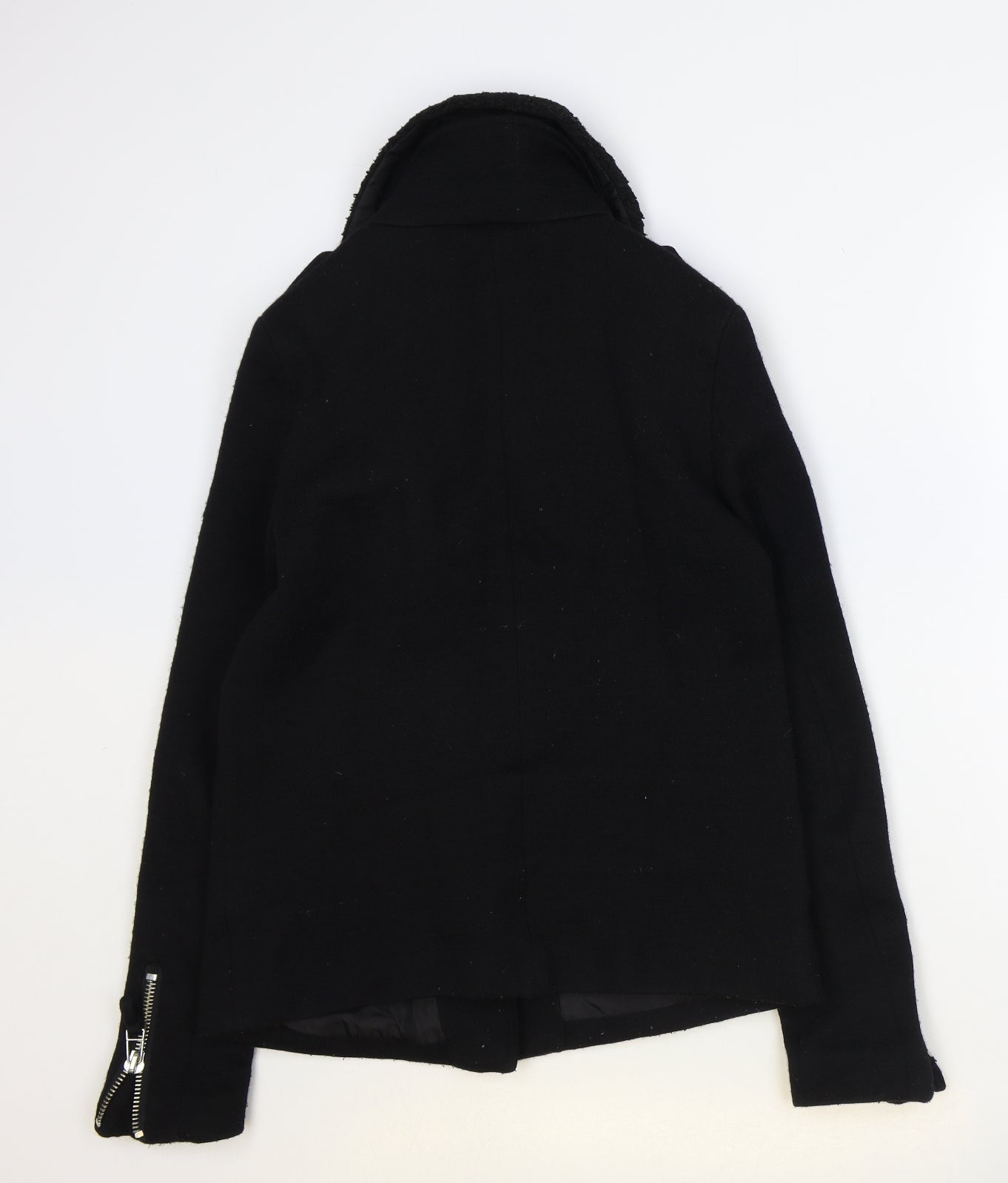 Dorothy Perkins Womens Black Biker Jacket Size S Zip