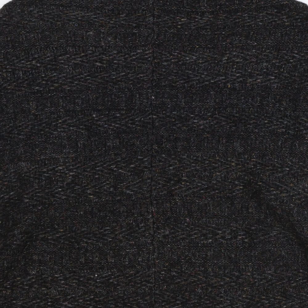 Marks and Spencer Womens Grey V-Neck Acrylic Cardigan Jumper Size S