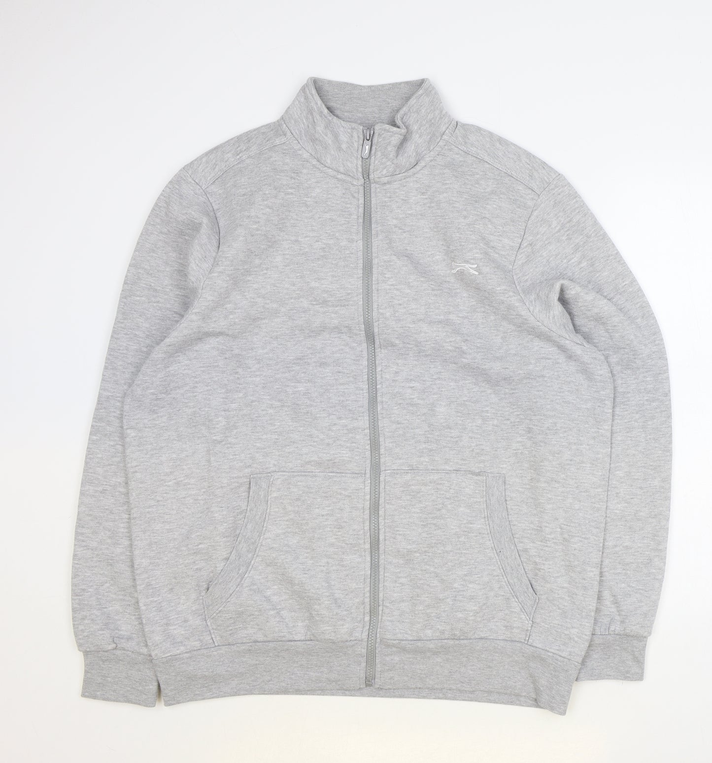 Slazenger Mens Grey Polyester Full Zip Sweatshirt Size L