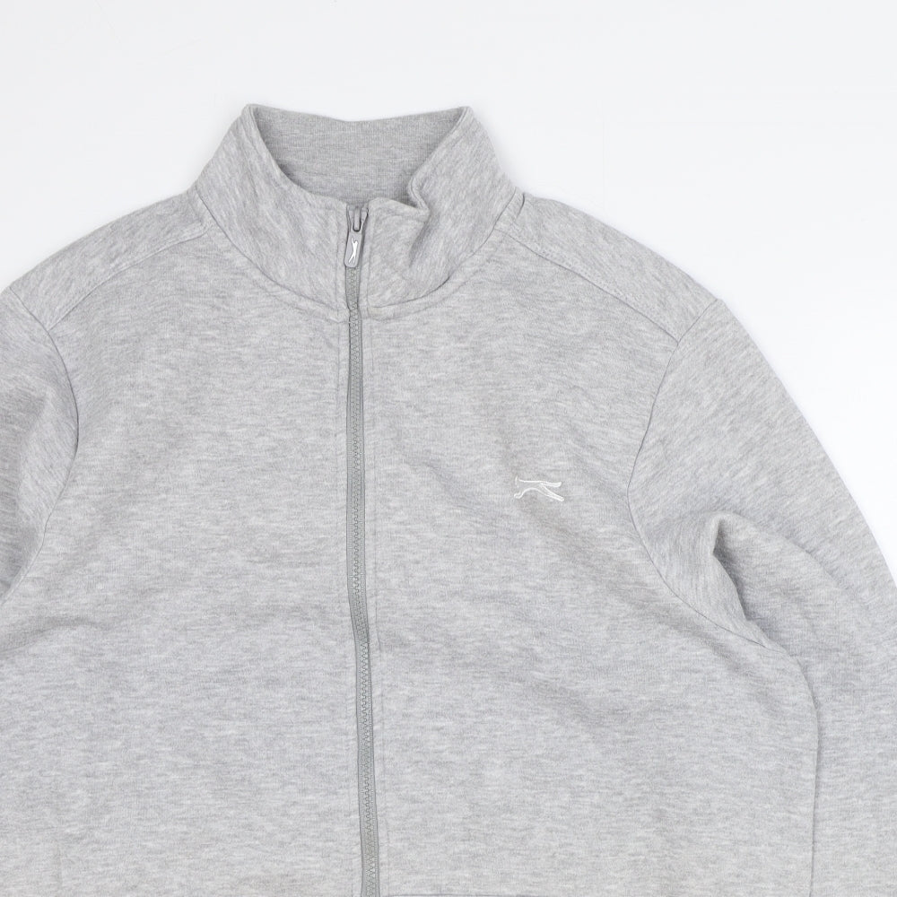 Slazenger Mens Grey Polyester Full Zip Sweatshirt Size L