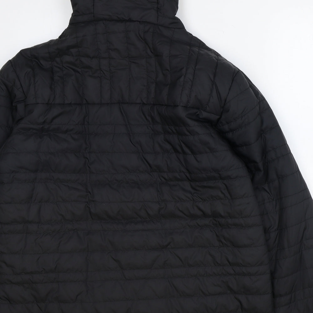 Craig Hoppers Womens Black Quilted Jacket Size L Zip