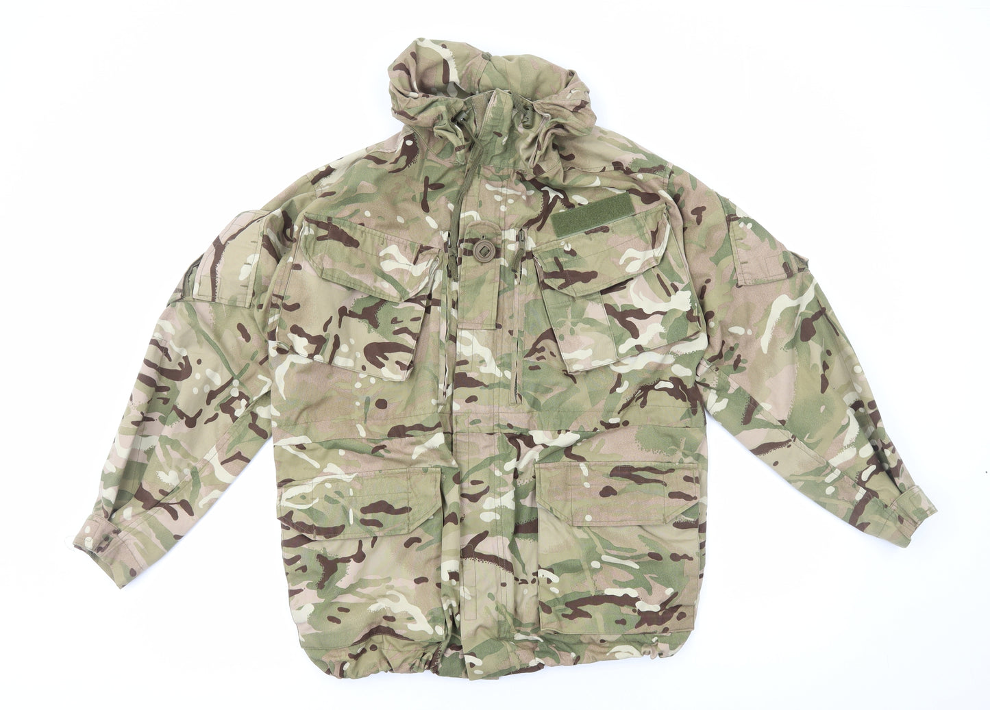 Preworn Mens Green Camouflage Jacket Size XL Zip