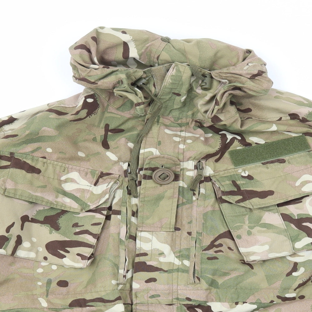 Preworn Mens Green Camouflage Jacket Size XL Zip