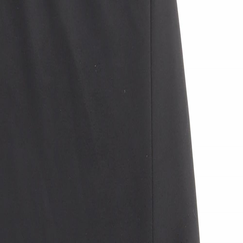 Boohoo Womens Black Polyester Maxi Size 8 One Shoulder Pullover