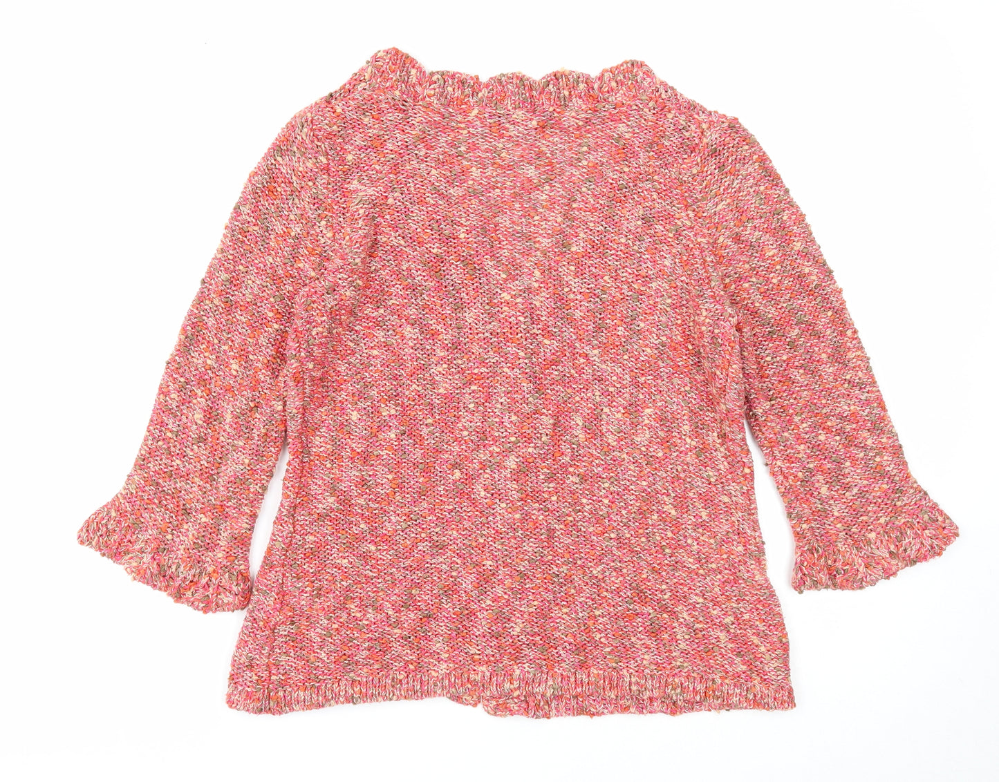 Per Una Womens Multicoloured V-Neck Cotton Cardigan Jumper Size S