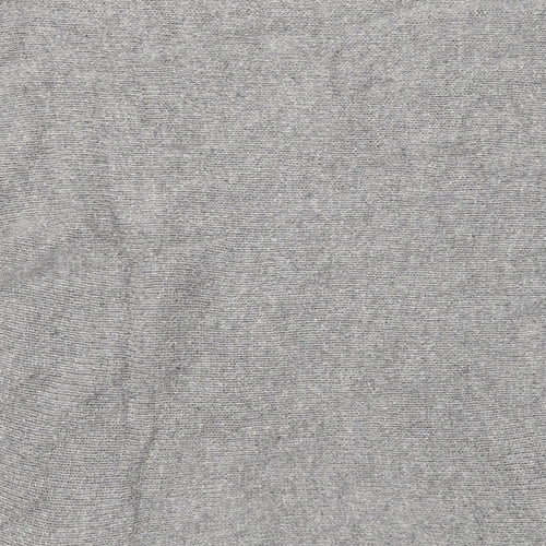Zara Womens Grey Round Neck Cotton Pullover Jumper Size M