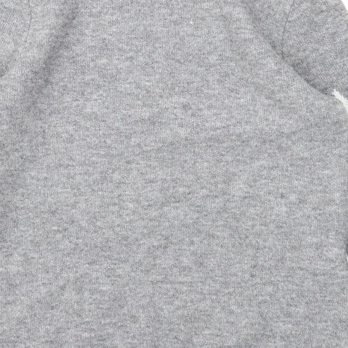 Papaya Womens Grey Scoop Neck Geometric Acrylic Pullover Jumper Size S - Stars