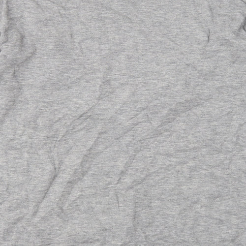 H&M Womens Grey Round Neck Polyamide Pullover Jumper Size XS