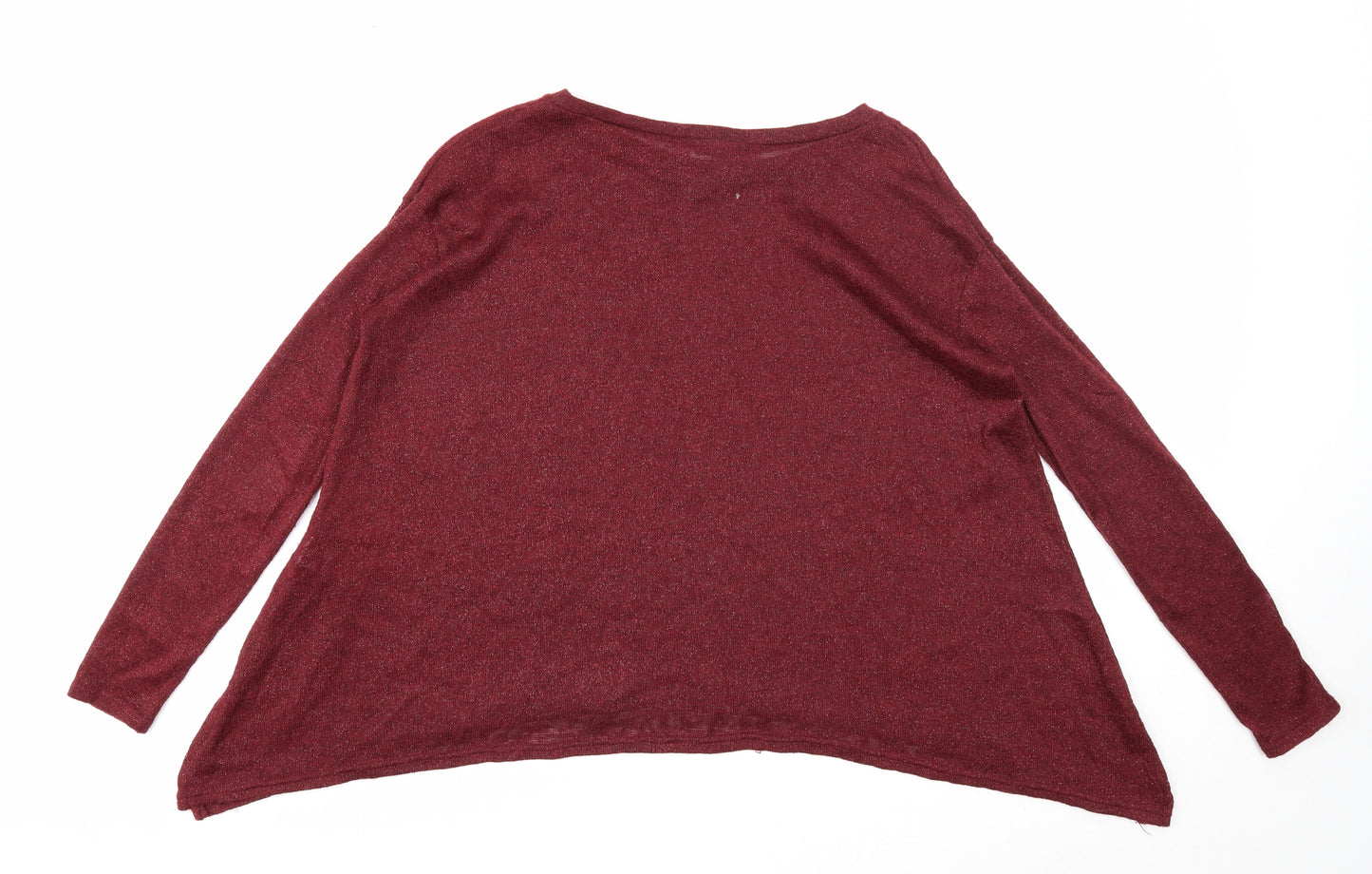 River Island Womens Purple Round Neck Polyester Pullover Jumper Size 8