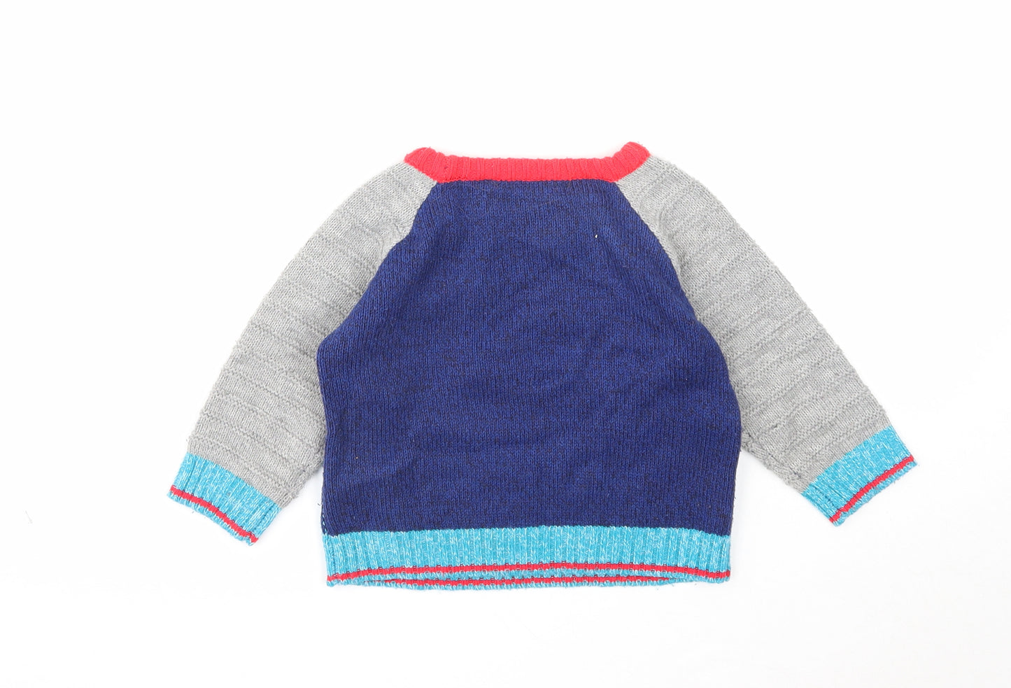 George Boys Blue Cotton Pullover Jumper Size 12-18 Months Pullover - Boo!