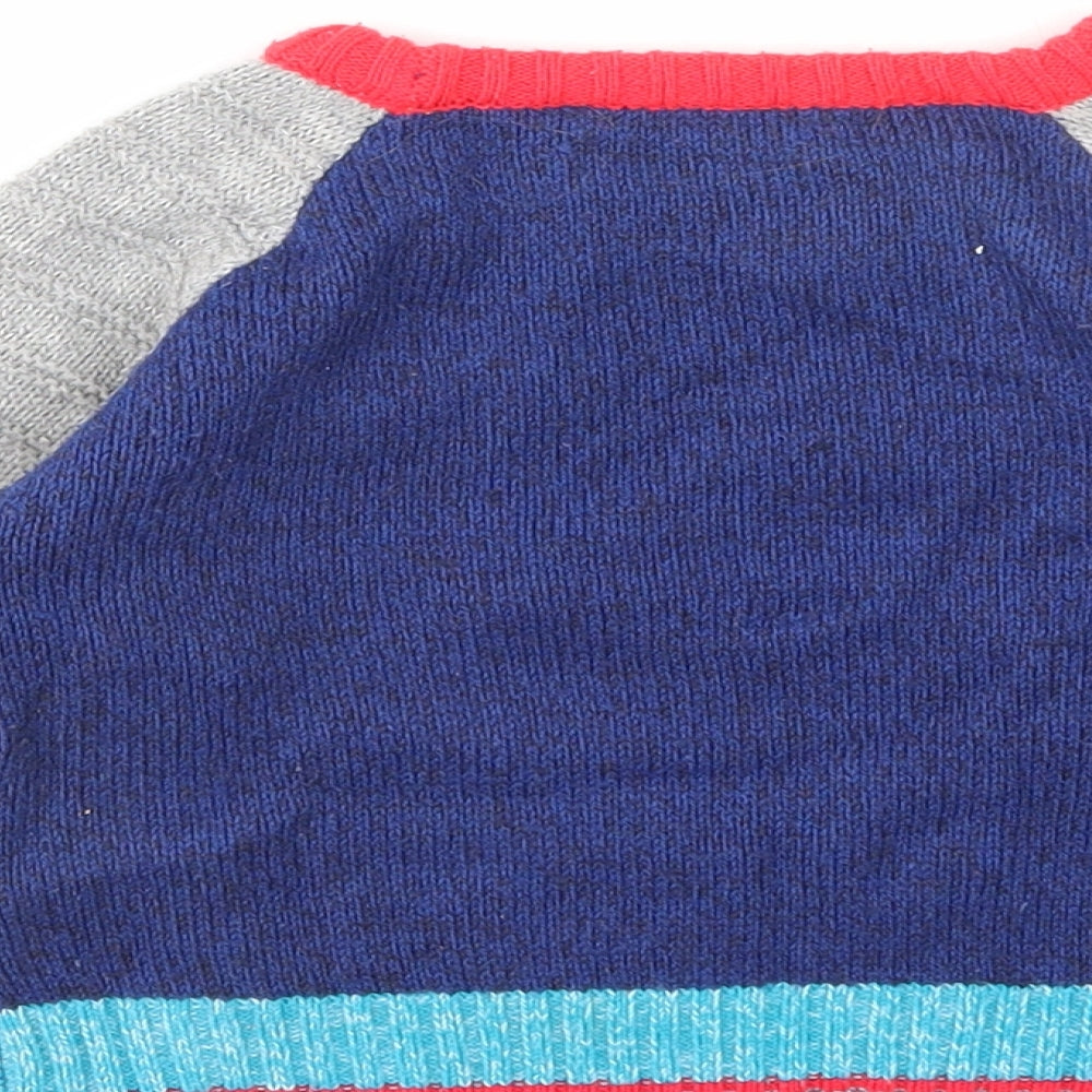 George Boys Blue Cotton Pullover Jumper Size 12-18 Months Pullover - Boo!