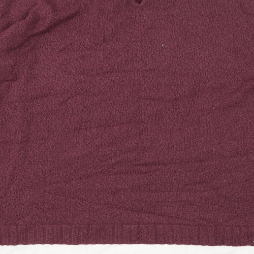 Peacocks Womens Pink Round Neck Cotton Pullover Jumper Size XL