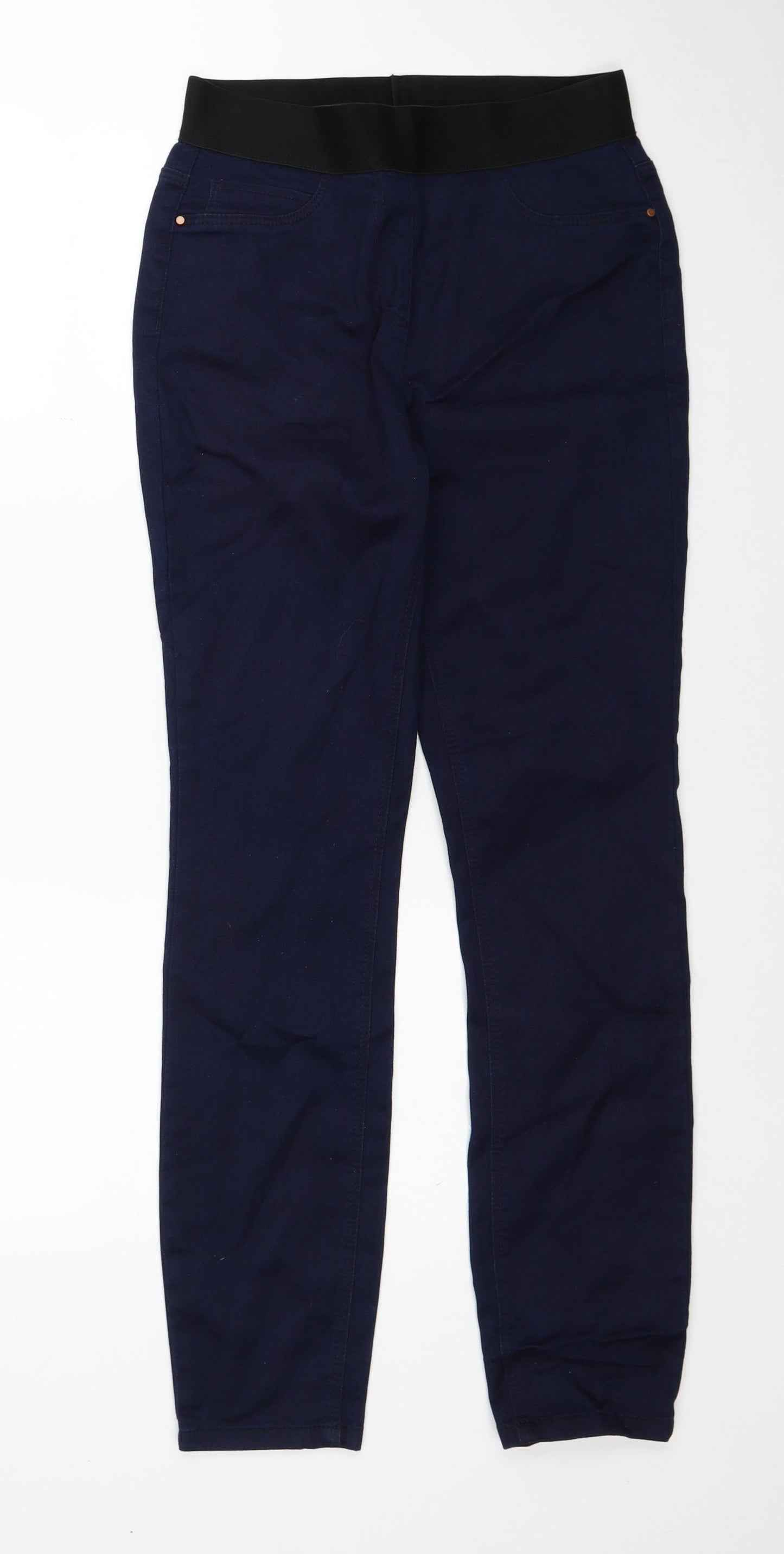 George Womens Blue Cotton Skinny Jeans Size 10 Regular