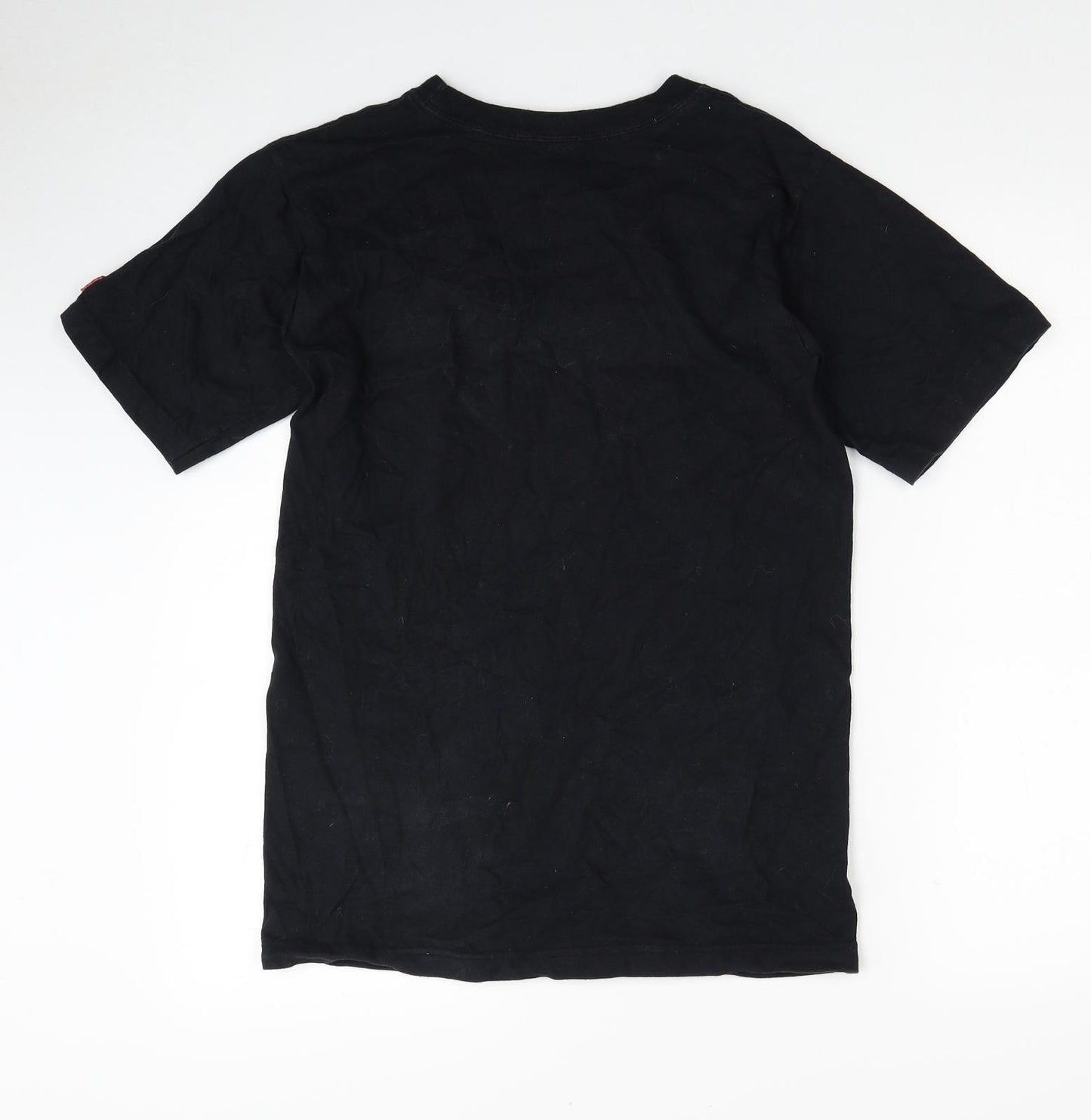 Element Mens Black Cotton T-Shirt Size S Round Neck