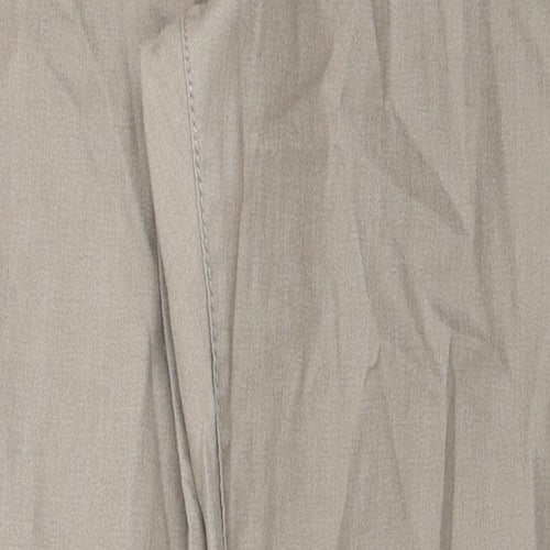 Preworn Womens Brown Cotton Skinny Jeans Size 34 in Regular Zip