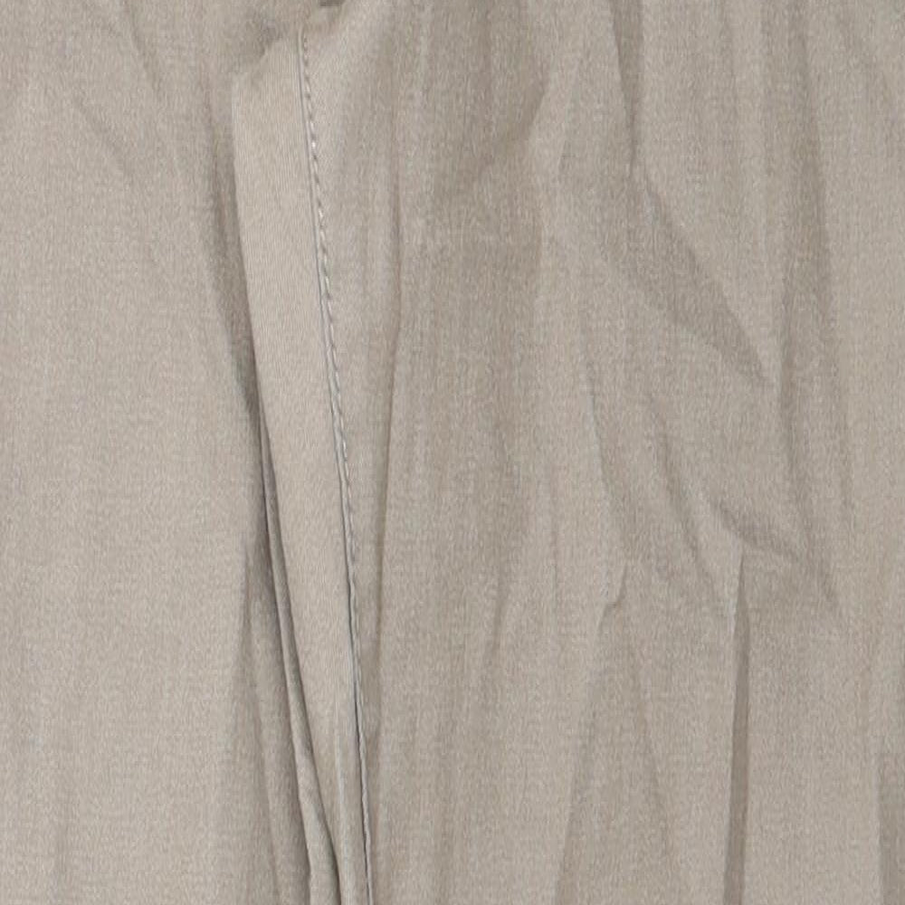 Preworn Womens Brown Cotton Skinny Jeans Size 34 in Regular Zip