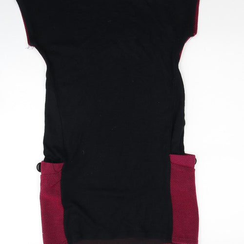 CULTURE Womens Pink Acrylic A-Line Size 10 Round Neck Pullover