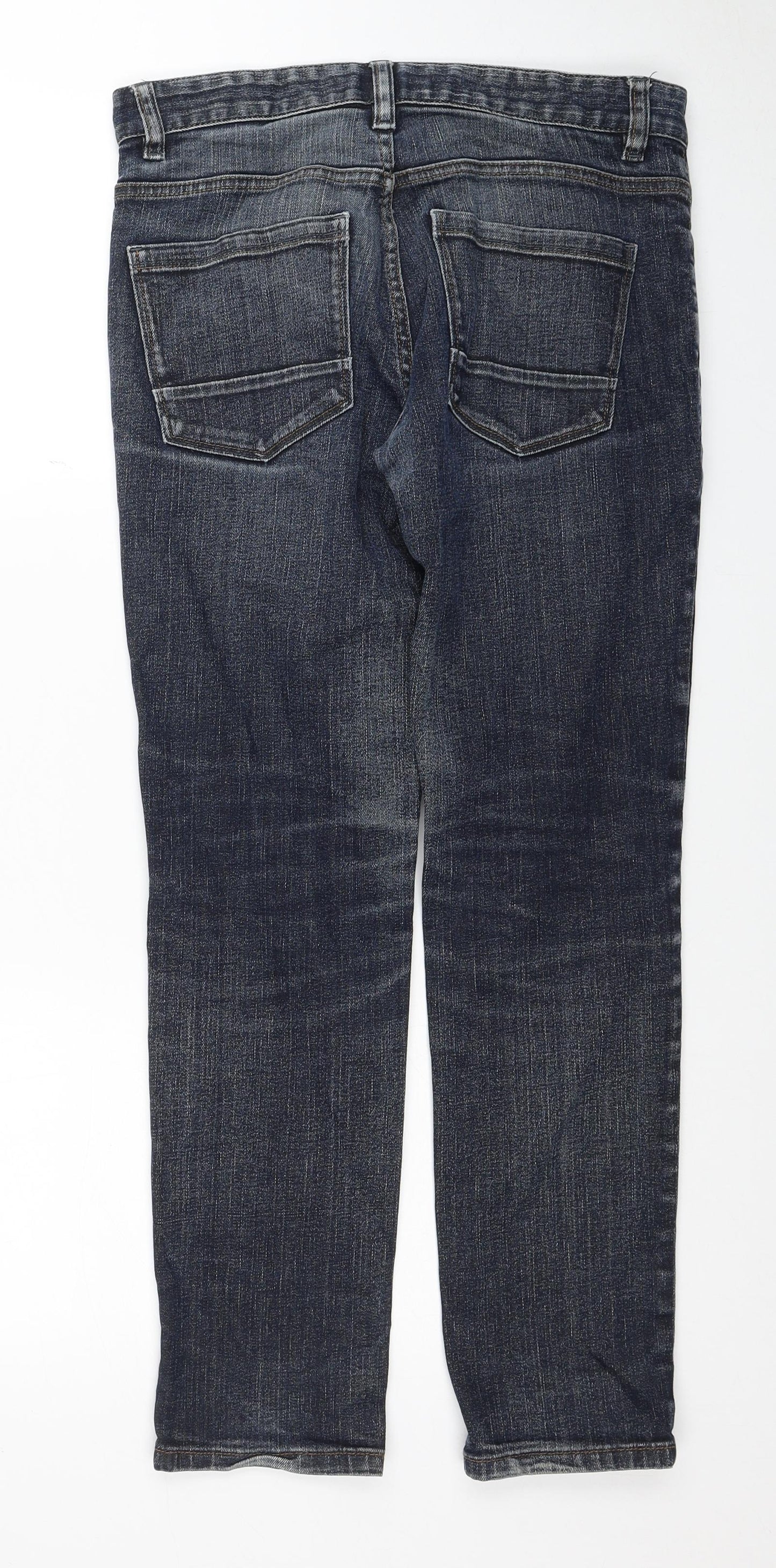 NEXT Mens Blue Cotton Straight Jeans Size 30 in L29 in Regular Zip