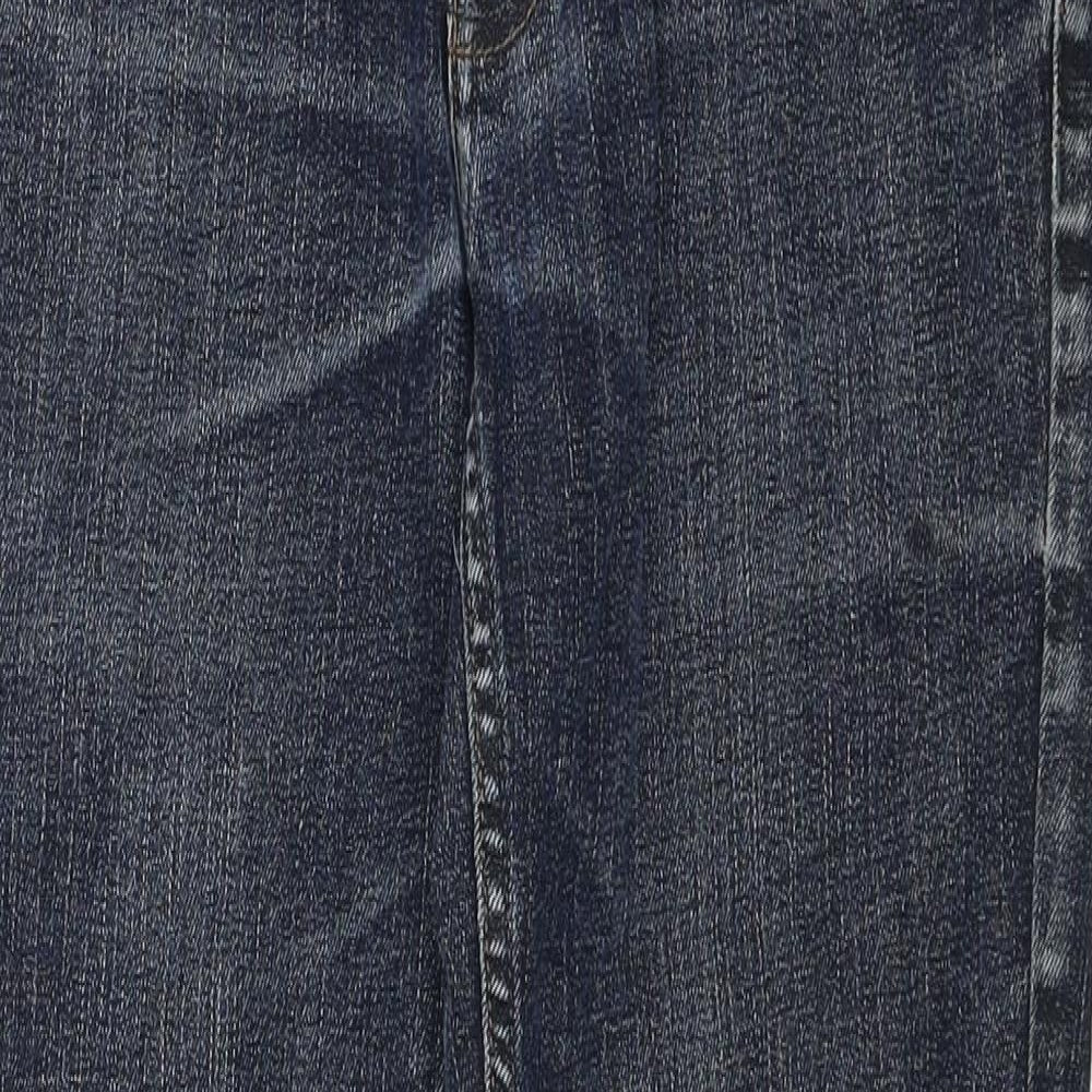 NEXT Mens Blue Cotton Straight Jeans Size 30 in L29 in Regular Zip