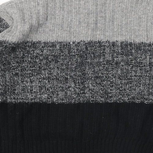 Marks and Spencer Mens Grey Round Neck Acrylic Pullover Jumper Size XL Long Sleeve