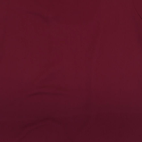Berkertex Womens Purple Polyester Basic Blouse Size 16 V-Neck
