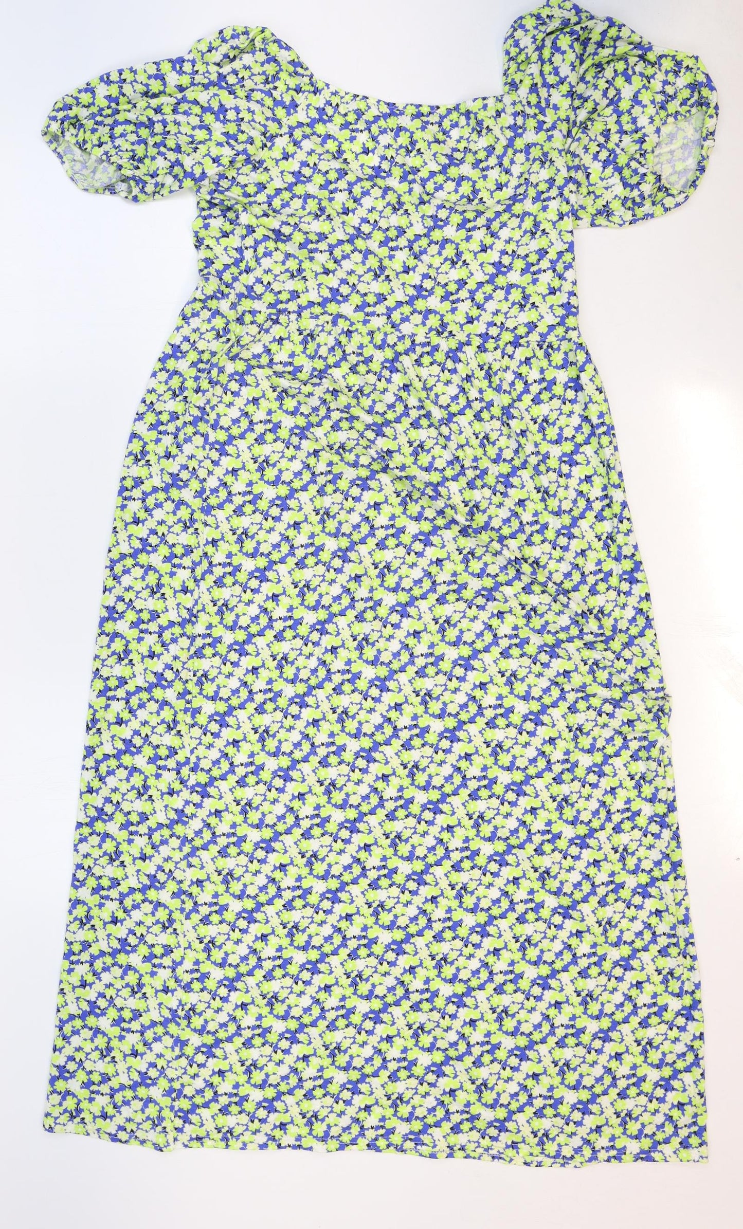 Papaya Womens Multicoloured Floral Viscose A-Line Size 14 V-Neck Pullover